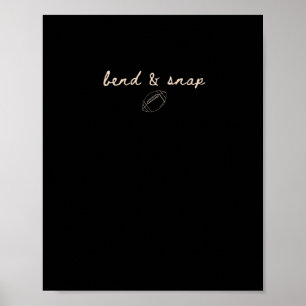 Bend Football Tis The Season Game Day Thanksgiving Poster