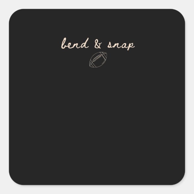 Bend Football Tis The Season Game Day Thanksgiving Square Sticker (Front)