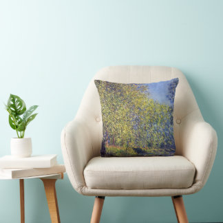 Bend in Epte River near Giverny by Claude Monet Cushion