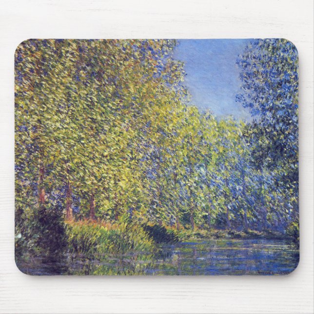 Bend in Epte River near Giverny by Claude Monet Mouse Mat (Front)