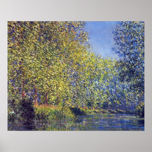 Bend in Epte River near Giverny by Claude Monet Poster (Front)