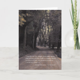 Bend in the Buffalo Road - Shakespeare quote Card