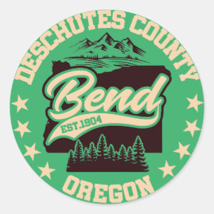 Bend,Oregon Classic Round Sticker