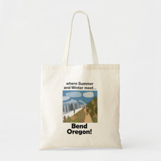 Bend Oregon Dual Season Vibe Weekend Getaway Tote Bag
