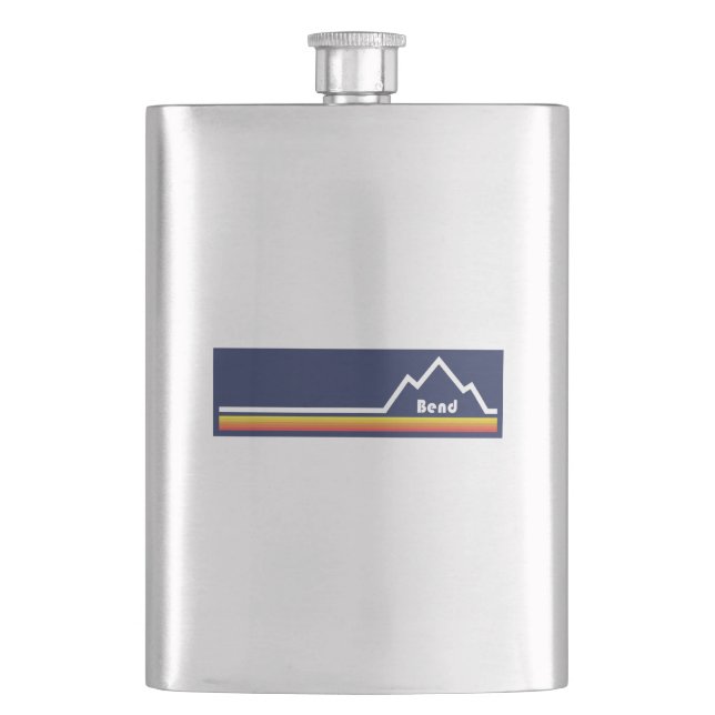 Bend, Oregon Hip Flask (Front)
