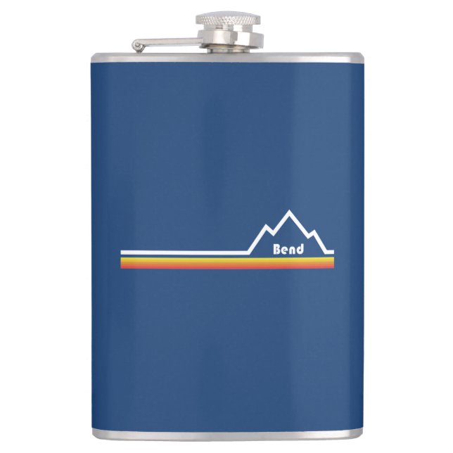 Bend, Oregon Hip Flask (Front)