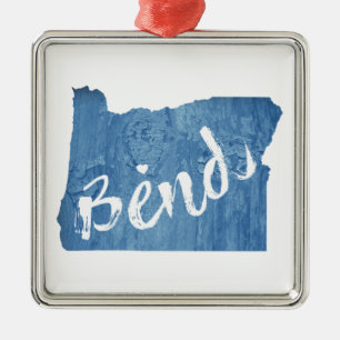 Bend, Oregon Metal Tree Decoration