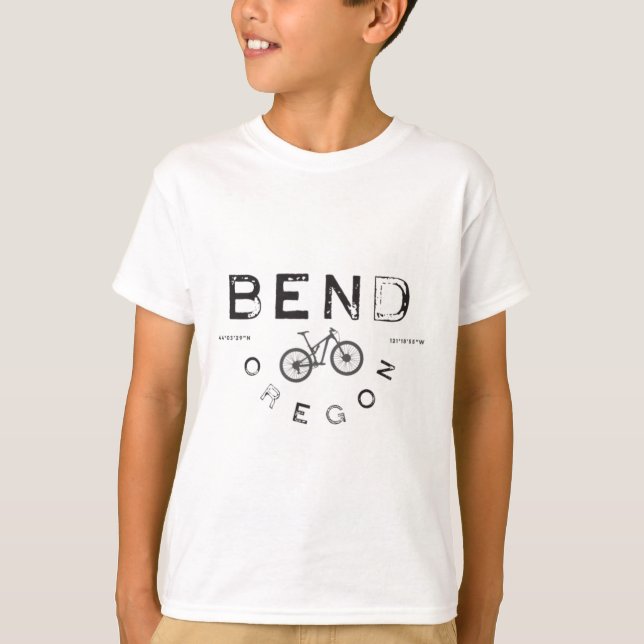 Bend Oregon Mountain Biking  T-Shirt (Front)