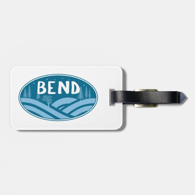 Bend Oregon Outdoors Luggage Tag (Back Horizontal)