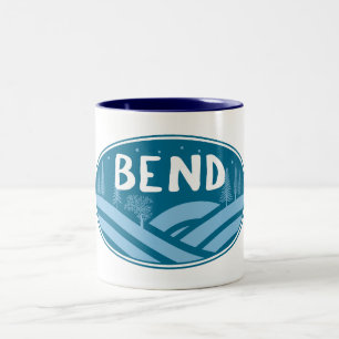 Bend Oregon Outdoors Two-Tone Coffee Mug