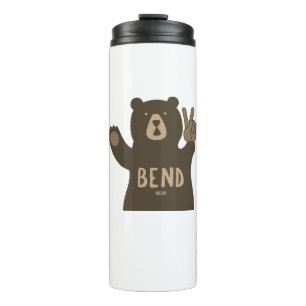 Bend Oregon Peace Bear Thermal Tumbler