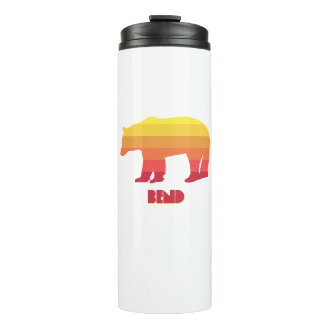 Bend Oregon Rainbow Bear Thermal Tumbler (Front)
