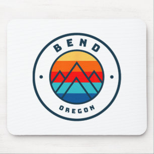 Bend Oregon Skiing Snowboarding Ski Family Trip Mouse Mat