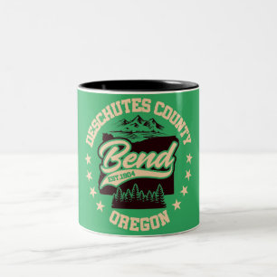 Bend,Oregon Two-Tone Coffee Mug