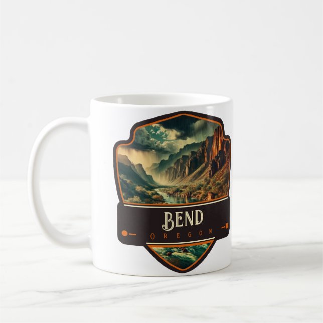 Bend, Oregon | Vintage Coffee Mug (Left)
