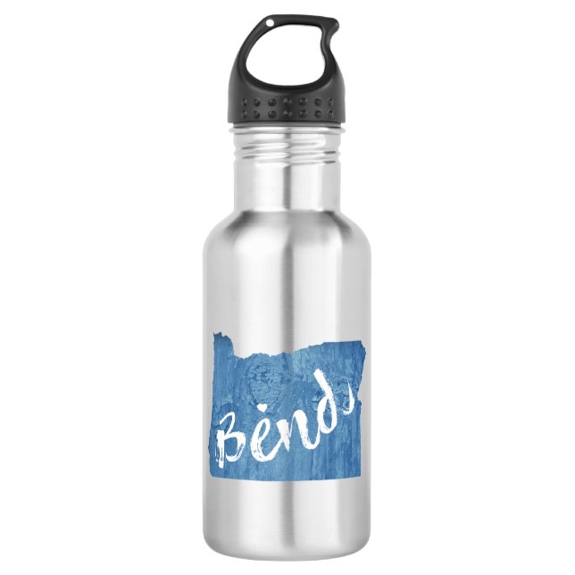 Bend, Oregon Wood Grain 532 Ml Water Bottle (Front)