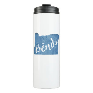 Bend, Oregon Wood Grain Thermal Tumbler