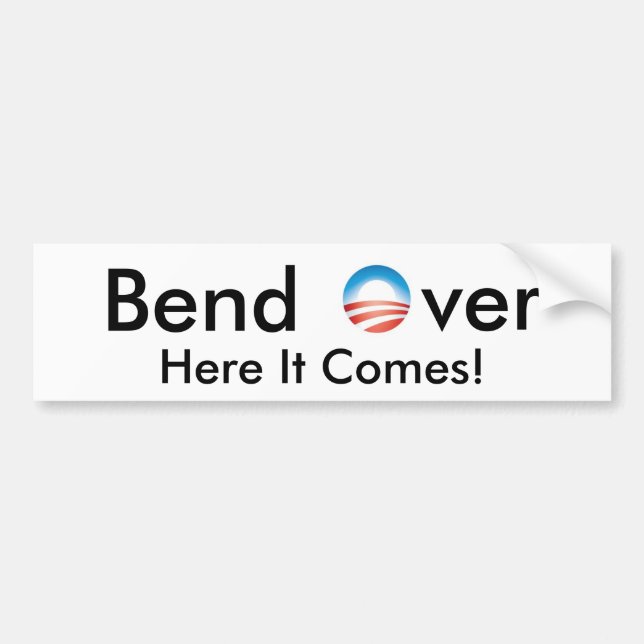 Bend Over Bumper Sticker (Front)