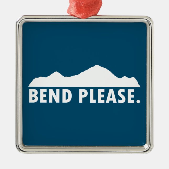 Bend Please Metal Tree Decoration (Front)