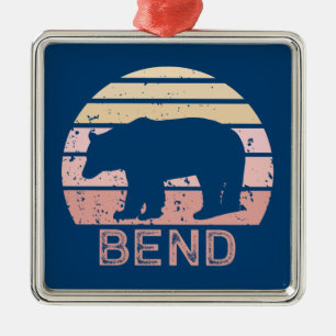Bend Retro Bear Metal Tree Decoration