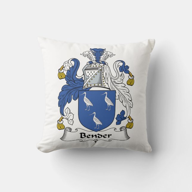 Bender Family Crest Cushion (Front)