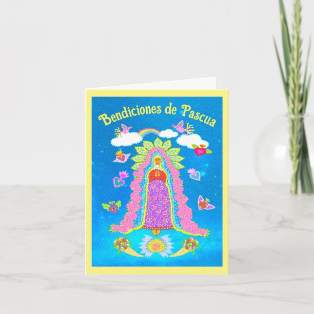Bendiciones de Pascua Spanish Easter Holiday Card (Front)