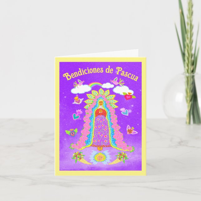 Bendiciones de Pasqua Spanish Easter Holiday Card (Front)