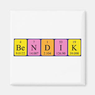 Bendik periodic table name magnet
