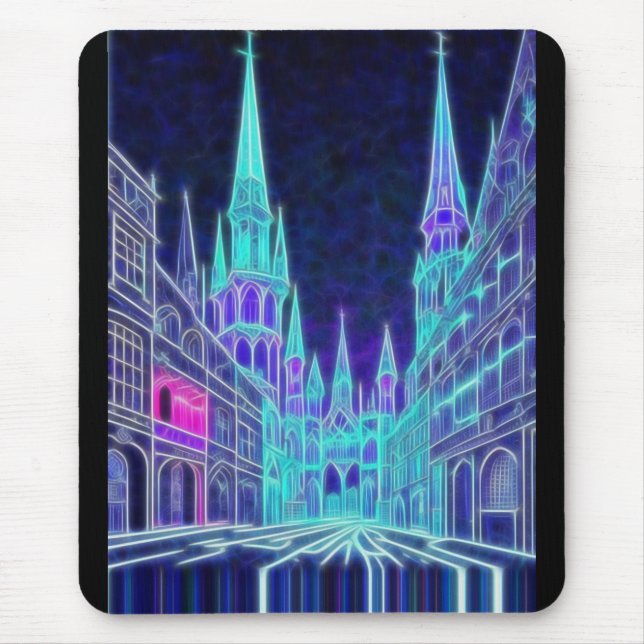 Bending Acropolis Mouse Mat (Front)