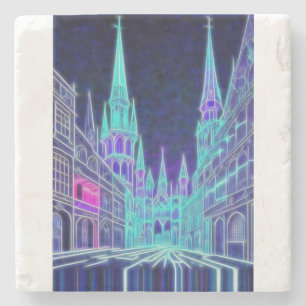 Bending Acropolis Stone Coaster