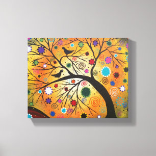 Bending Branches BY LORI EVERETT Wrapped Canvas
