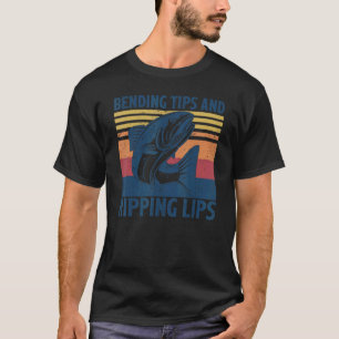 Bending Tips and Ripping Lips Vintage Salmon fishi T-Shirt