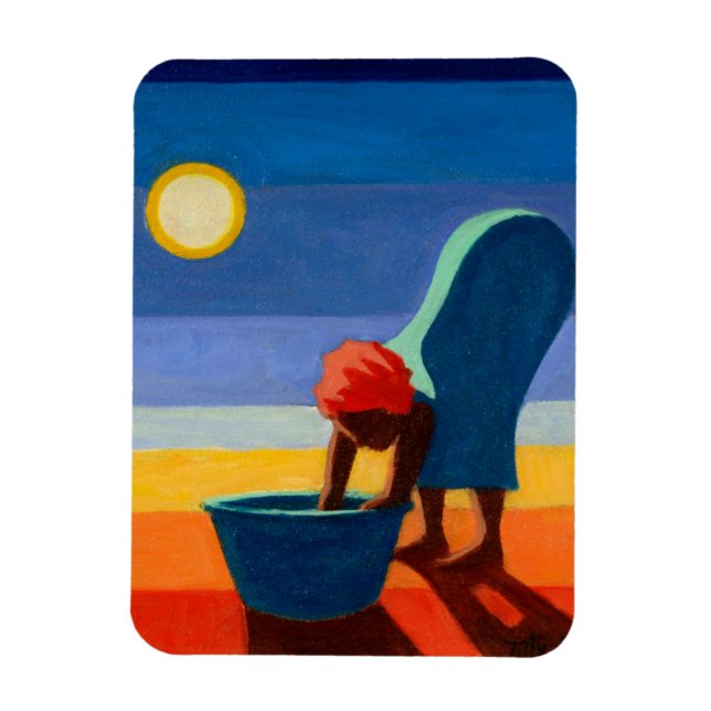 Bending Woman 2005 Magnet (Vertical)