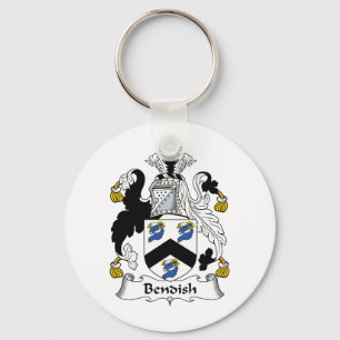 Bendish Family Crest Key Ring