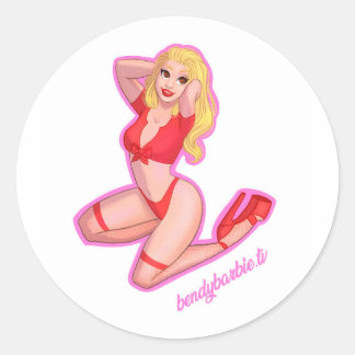 BendyBarbie Cartoon Stickers