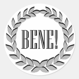 Bene! Good job! Classic Round Sticker