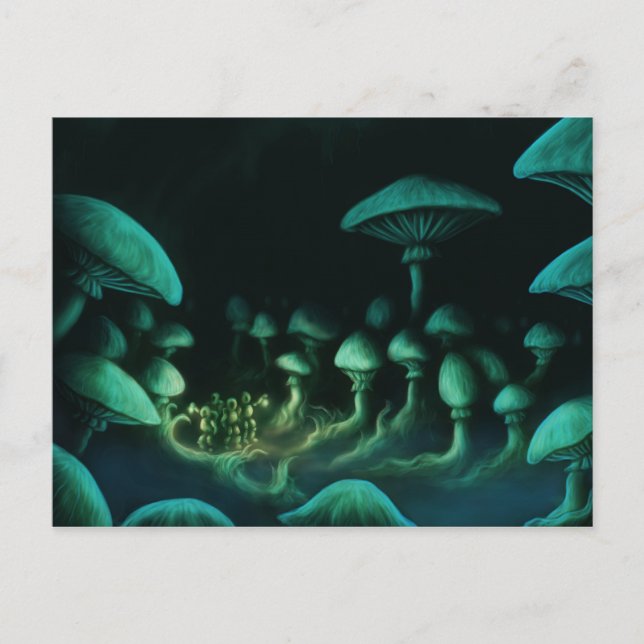 beneath the earth scifi fantasy art postcard (Front)