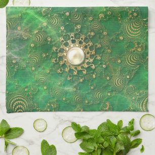 Beneath the Emerald Sea Kitchen Towel