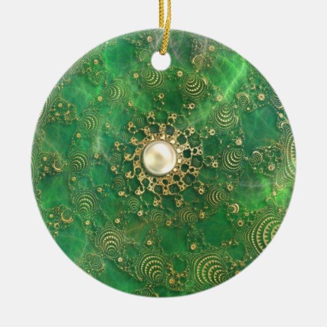 Beneath the Emerald Sea Ornament (Front)