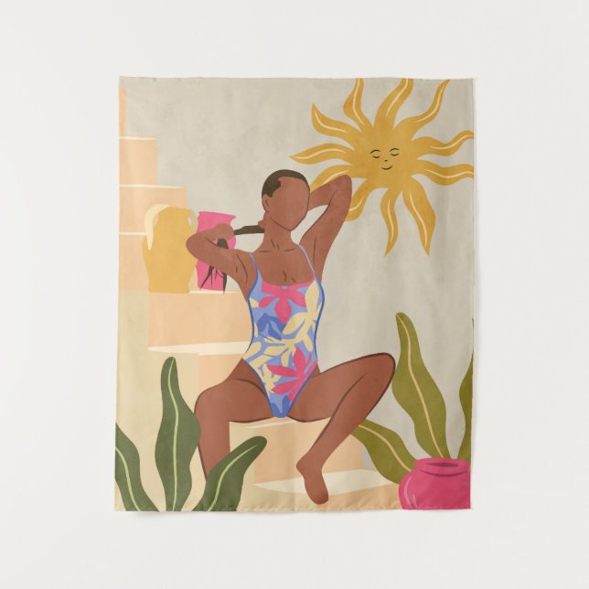Beneath the Smiling Sun Tapestry (Front)
