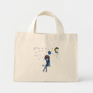 beneath the stars mini tote bag