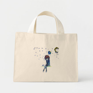 beneath the stars mini tote bag