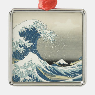 Beneath the Wave off Kamagawa Metal Tree Decoration