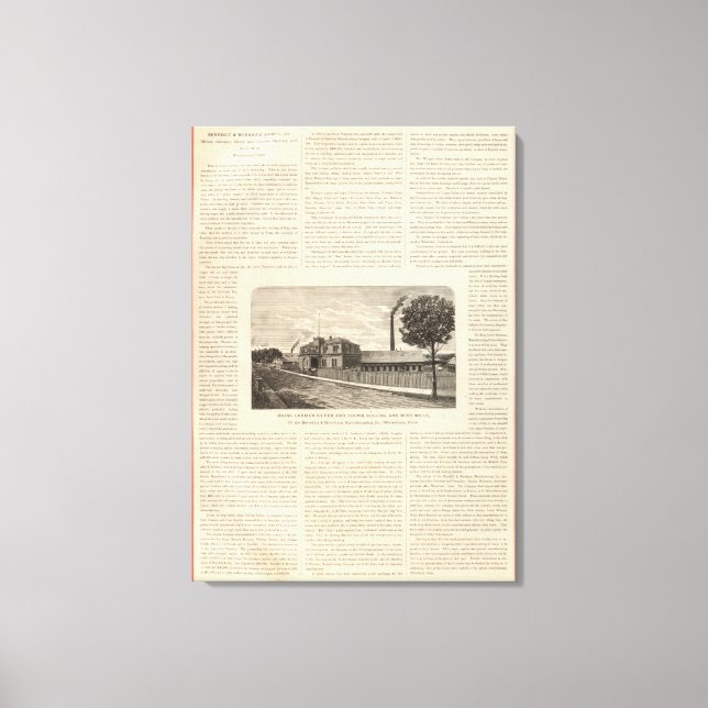 Benedict and Burnham Manfacturing Company Canvas Print (Front)