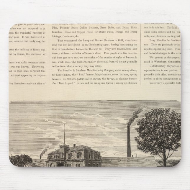 Benedict and Burnham Manfacturing Company Mouse Mat (Front)