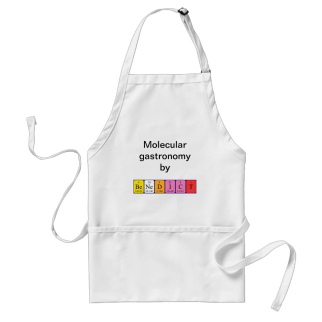 Benedict periodic table name apron (Front)