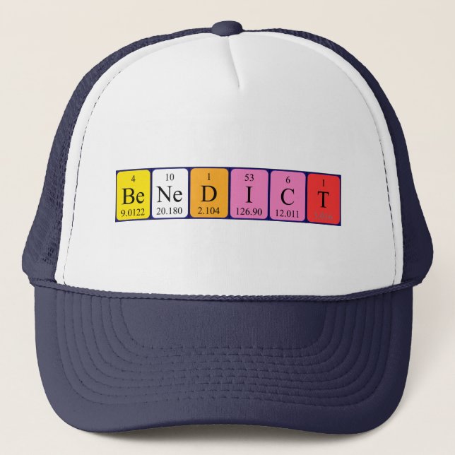 Benedict periodic table name hat (Front)