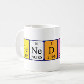 Benedict periodic table name mug (Front Left)