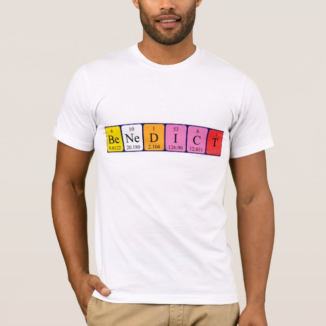 Benedict periodic table name shirt (Front)