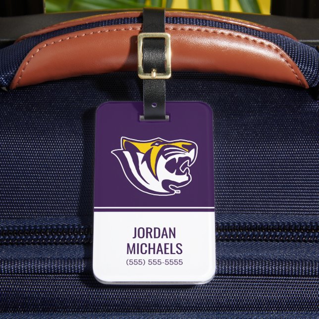 Benedict Tiger Luggage Tag (Front Insitu 2)